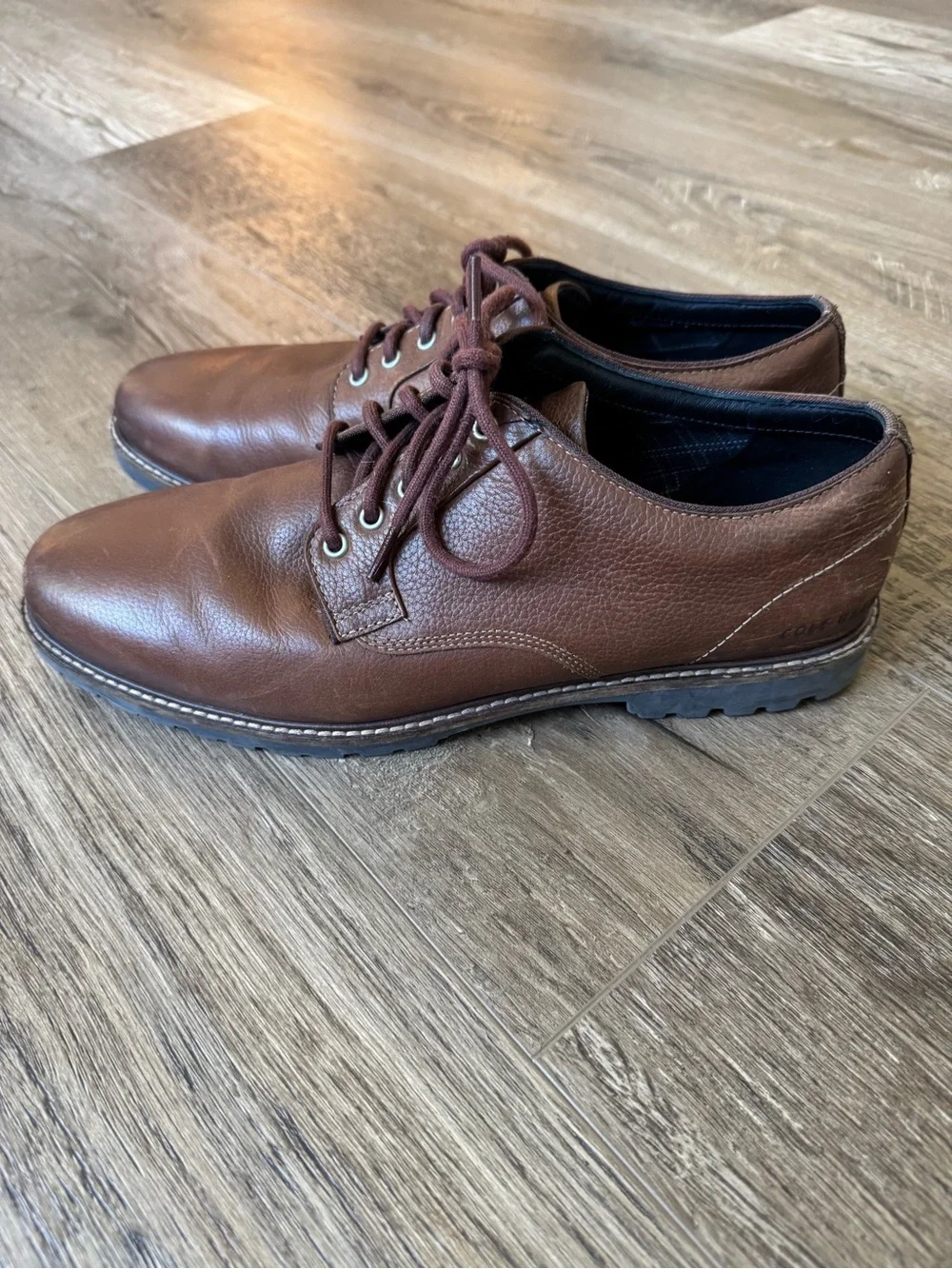 Cole Haan Brown Leather Derby Shoes